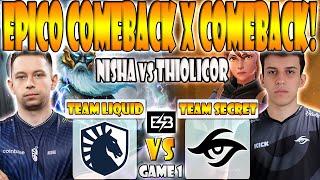 TEAM LIQUID VS TEAM SECRET BO3[GAME 1]ELIMINACION-NISHA, MICKE VS THIOLICOR-PGL WALLACHIA SEASON-ESB