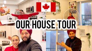 Our Fully Furnished "HOUSE TOUR" in Canada | *FINALLY* | Daily Vlogging | Gursahib and Jasmine