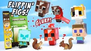 Minecraft Transformers 2-in-1 Flippin' Figs are Chunky Blocky! Review