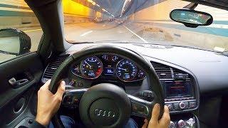 LOUD Gated Manual V10 RWD Audi R8 Night POV + 600LT - Binaural Audio