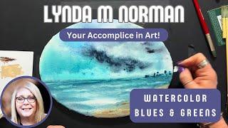 Watercolor on Canvas: Capturing Vibrant Blues and Greens with Lynda Norman