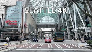 Seattle 4K - West Coast Tech Hub - Driving Downtown - USA