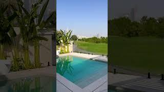 Beautiful villa swimming pool in Dubai #trending #dubaiproperty #travel #luxuryvillas 