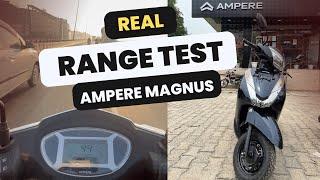 AMPERE MAGNUS EX ELECTRIC SCOOTER RANGE TEST | CHALLENGE ACCEPTED