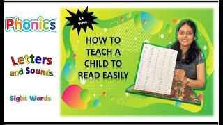 How to teach a child read easily step-by step process | Teach a toddler| Phonics | Home Schooling