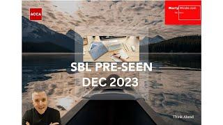 ACCA SBL Pre-Seen December 2023 Review