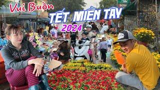 TẾT MIỀN TÂY 2024 - Kì lạ bên CHỢ KHÓC bên CHỢ CƯỜI Mỹ Luông An Giang