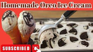 Oreo Ice Cream Recipe/ How to make Creamy Oreo Ice Cream at Home....