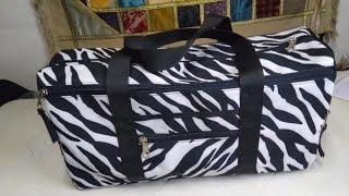 DIY travel bag/duffle bag/how to make a travel bag with free pattern