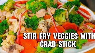 STIR FRY VEGETABLES | LUTONG GULAY |  SUPER QUICK AND EASY RECIPE | PANLASANG PINOY | HEALTHY RECIPE