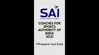 Sport Authority Of India Recruiting Coaches 2021