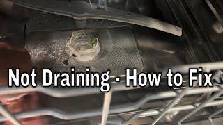 Fixing A Dishwasher That Won't Drain