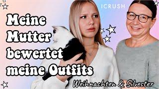 Meine MUTTER bewertet meine OUTFITS für WEIHNACHTEN & SILVESTER  We ️ ICRUSH | HEY ISI