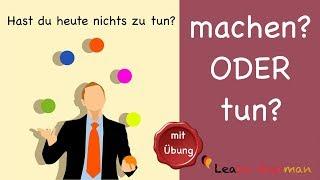 machen? ODER tun? | Learn German | Common Mistakes in German | A2 | B1