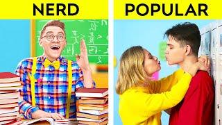 TYPES OF STUDENTS IN CLASS || Funny Situations In School by 123 GO!