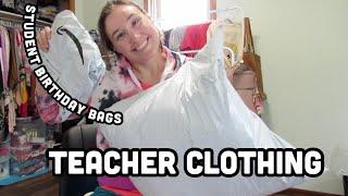 Teacher clothing haul ,student birthday bags