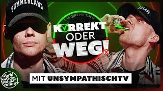 KORREKT oder WEG! (mit unsympathischTV auch bekannt als Sascha Hellinger)