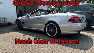 Großer Service nach über 8 Jahren Standzeit am Sl 55 AMG 