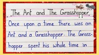 Story: The Ant  and The Grasshopper || Story Writing || Moral of the Story || Short Story