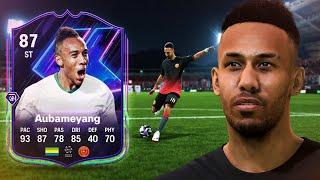 87 Flashback SBC Aubameyang is seriously CRACKED!  FC 25 Player Review