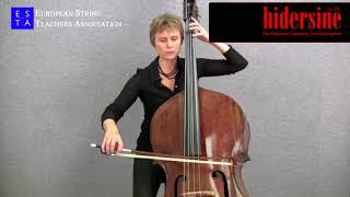 Double bass technique: Portato