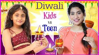 KIDS vs TEEN - DIWALI FESTIVAL .. | #SuperDiwaliSale #ClubFactory #Sketch #Fun #Anaysa #MyMissAnand