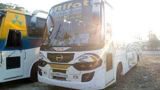 Rifat Paribhan Hino AK1J Get look bus service Jhenaigati to Dhaka