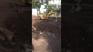 Mini Excavator - Yanmar SV-08. Digging foundation for a granny flat - AV Excavate, Sydney, Australia