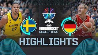 Sweden  vs Germany  | Highlights | FIBA EuroBasket 2025 Qualifiers