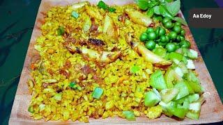 Resep Nasi goreng Kunyit wangi gurih berempah ala Aa Edoy