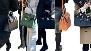 Hermés bag in Paris, Birkin, Kelly,  /paris street style, paris street fashion.