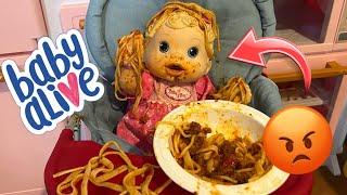 NEW Baby alive changing time doll Afternoon routine  HUGE Mess!! 