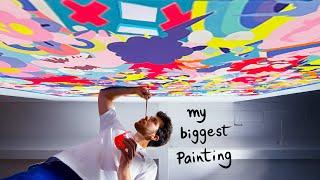 how I made my biggest painting
