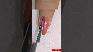 easy to make nail art design#at home#short