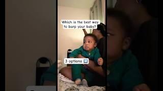 HOW do you BURP your BABY??  #subscribe #baby #newbornbaby #family #love #viral