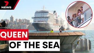 The Queen of the seas, Queen Anne is docked in Sydney Harbour | 7NEWS