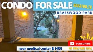 Houston, TX Luxury Condo For Sale Near Medical Center & NRG Stadium | 1 Bedroom | Braeswood Park