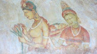 Sri Lanka Sigiriya (Lion rock) - frescoes paintings