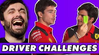 Head to Head Challenges with Charles Leclerc & Carlos Sainz