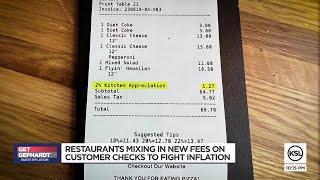 From service charges to staff appreciation fees, extra charges are appearing on restaurant tabs to f