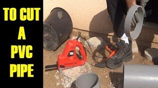 how to cut pvc pipe cleanly