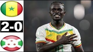 Senegal vs Burundi 2-0 Résumé du match 2024 Sénégal Burundi aujourd'hui