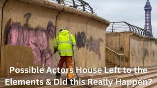 Graffiti On The Sea Wall? & Did We Stumble across an Actor's House in Blackpool??