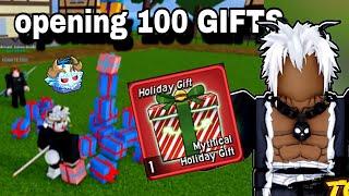 *100 GIFTS* OPENING Christmas UPDATE | Blox Fruits