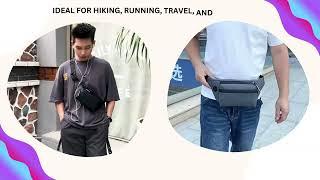 Kraptick Premium Unisex Waist Bag for Men and Women - Stylish Fanny Pack, Hip Bag, Travel Pouch
