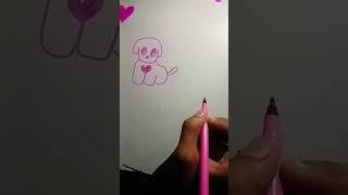 Cute easy drawing dog drawing##