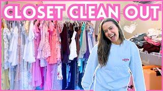 CLOSET CLEAN OUT (donating my old clothes + packing for florida)