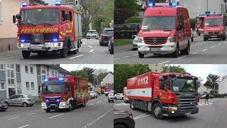 [Gefahrgutunfall] Einsatzfahrten Feuerwehr und Rettungsdienst Main-Taunus Kreis
