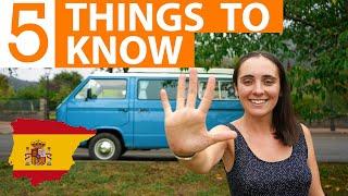 5 Things to KNOW about Van Life in SPAIN!