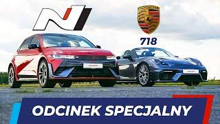 Hyundai IONIQ 5 N vs Porsche 718 Spyder RS – Fabryka uśmiechu na kołach | Ekstra OTOMOTO News